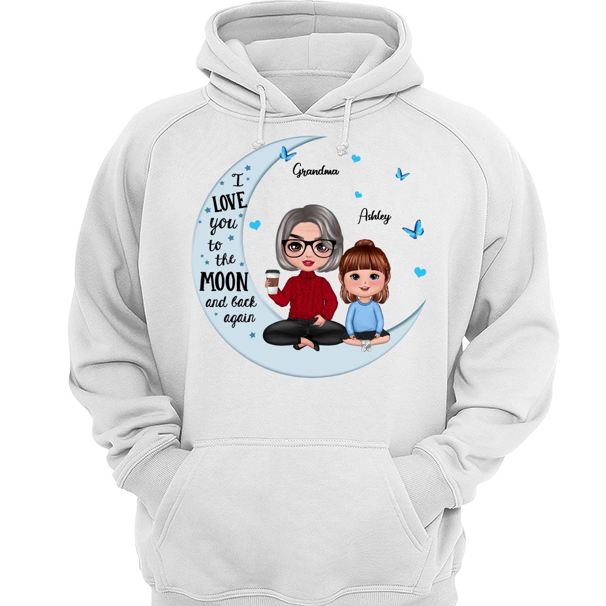 Doll Grandma Grandkids Blue Moon Personalized Shirt