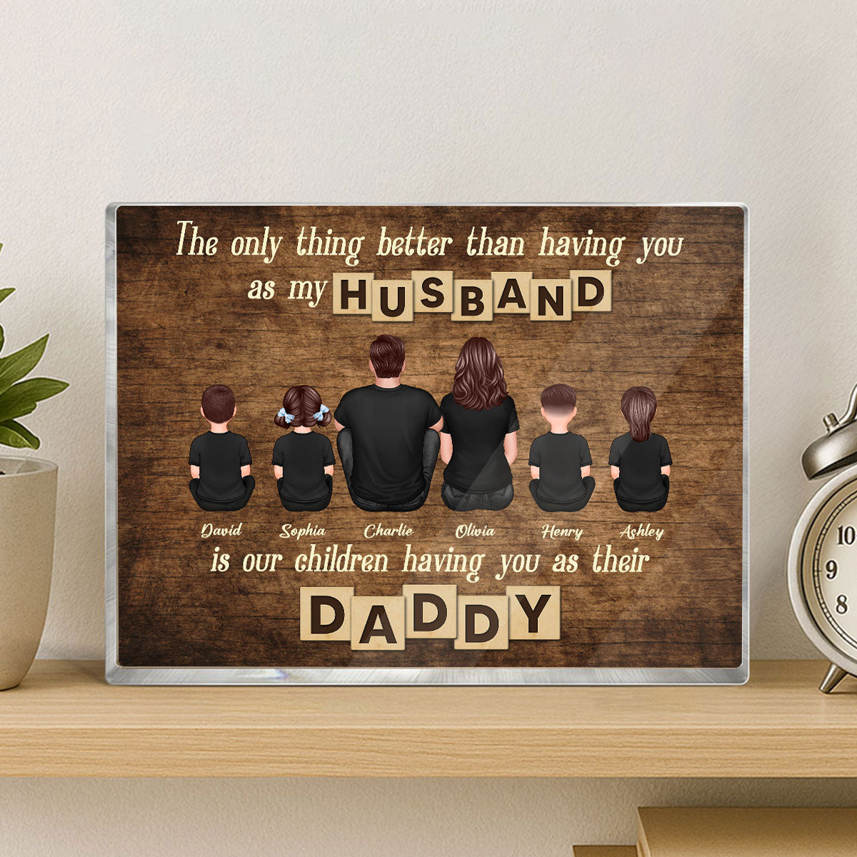 The Only Thing Better Than Being My Husband Personalized Rectangle Acrylic Block Plaque, Gift For Dad