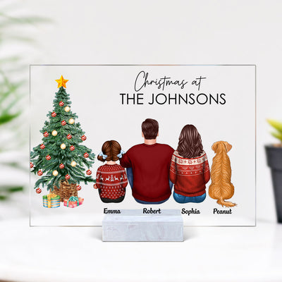 Christmas Family Housewarming Gift Personalized Acrylic Plaque
