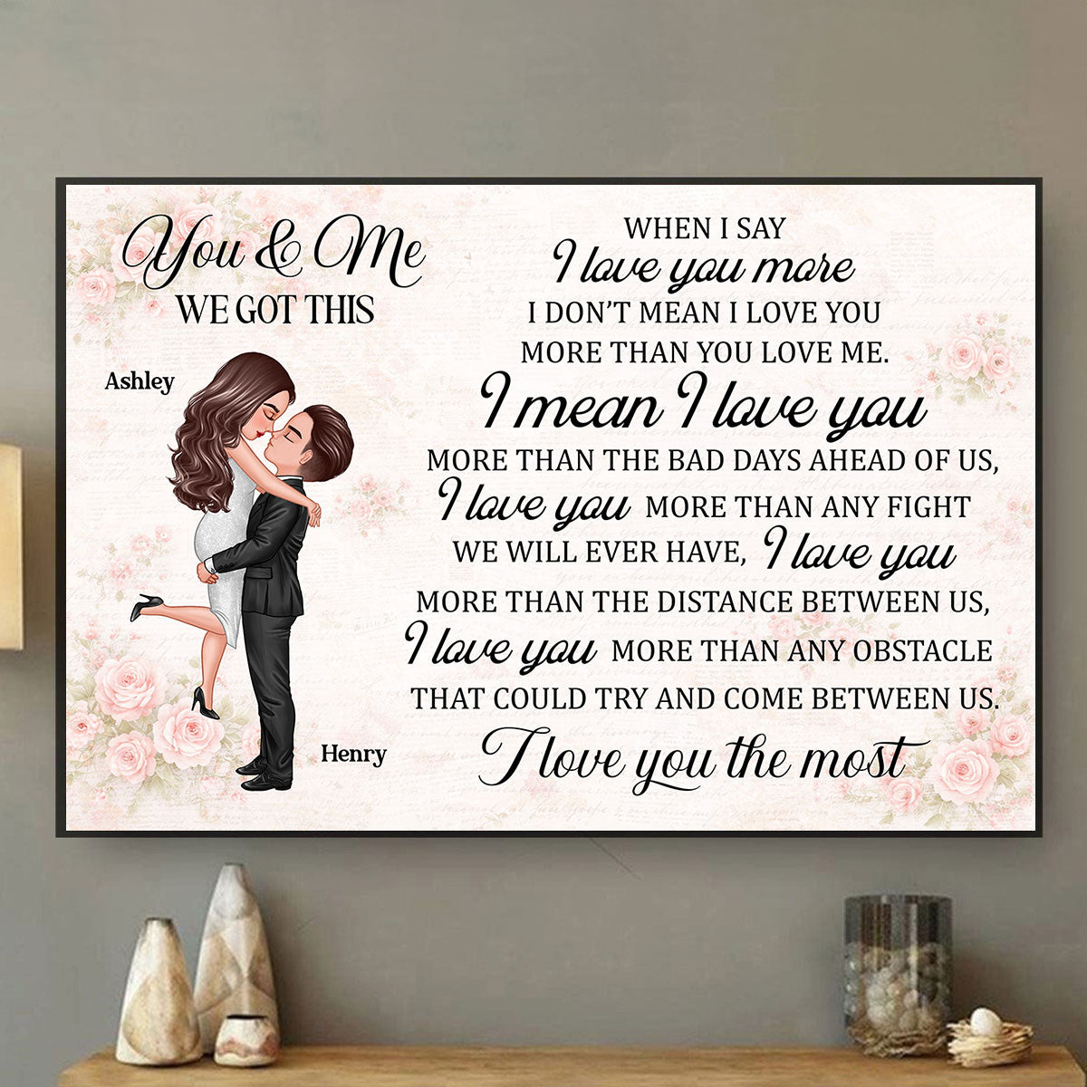 You & Me We Got This Couple - Personalized Poster - Gift for Couple
