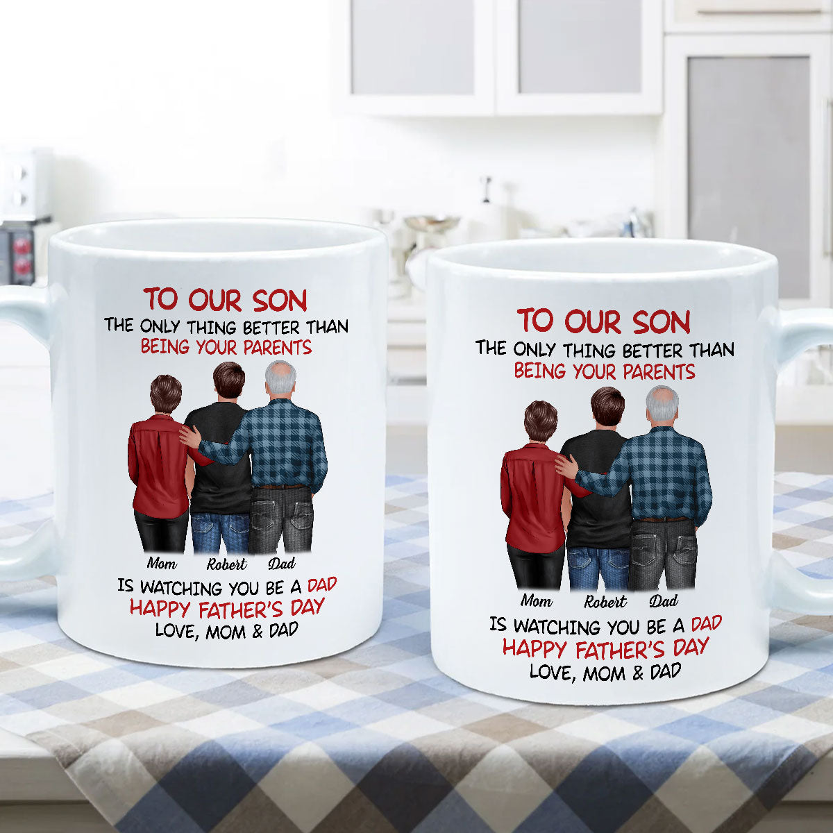 To Our Son From Parents Personalized Mug, Gift For Son