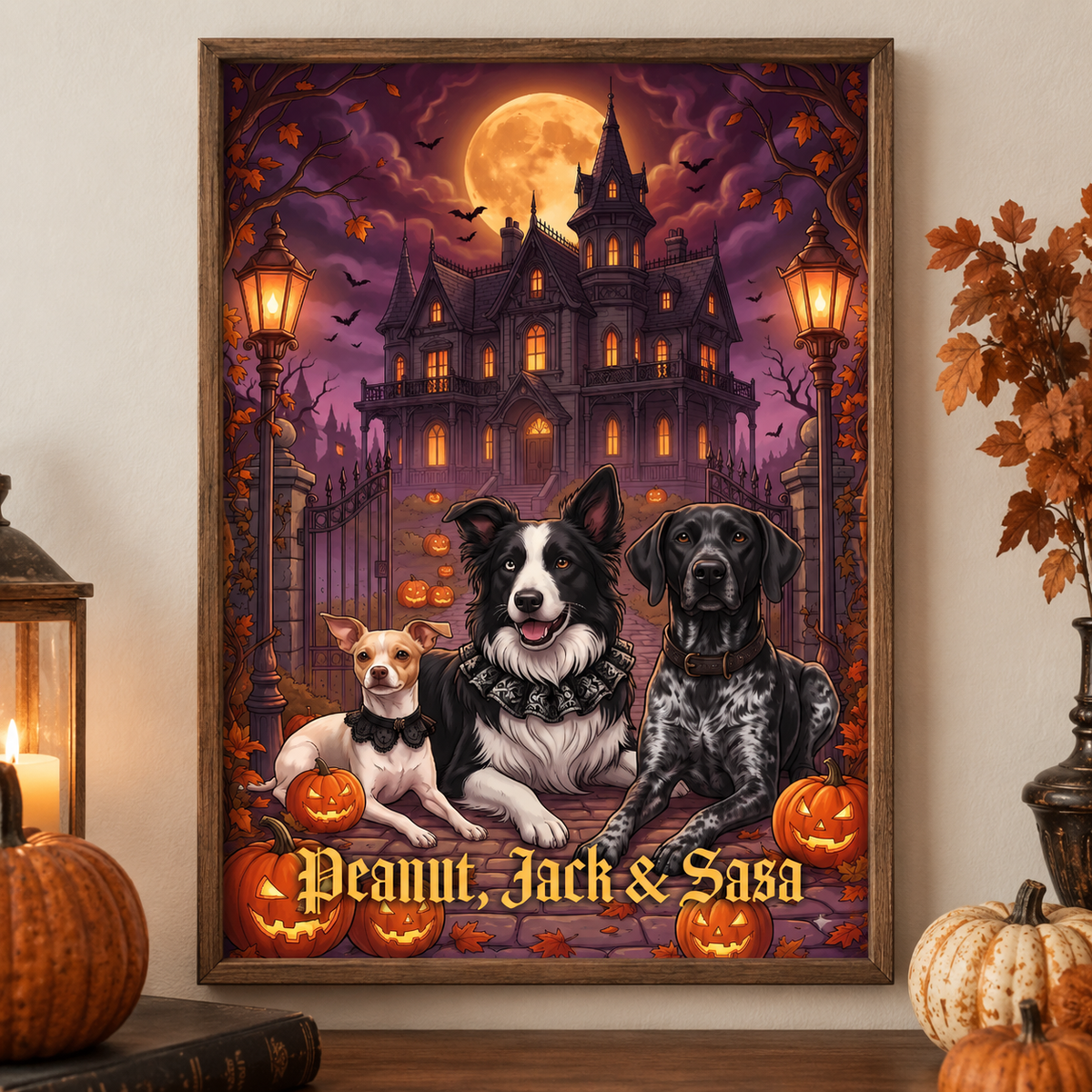 Trending Halloween - Custom Photo - Personalized Poster - Halloween Gift, Halloween Decor For Couple, Family