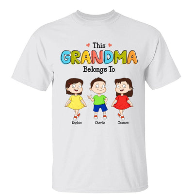 This Grandma Belong To Adorable Kids Personalized Shirt