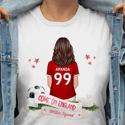 Come On England World Cup T-Shirt - Personalized Family Matching Shirt - Football Fan Tees