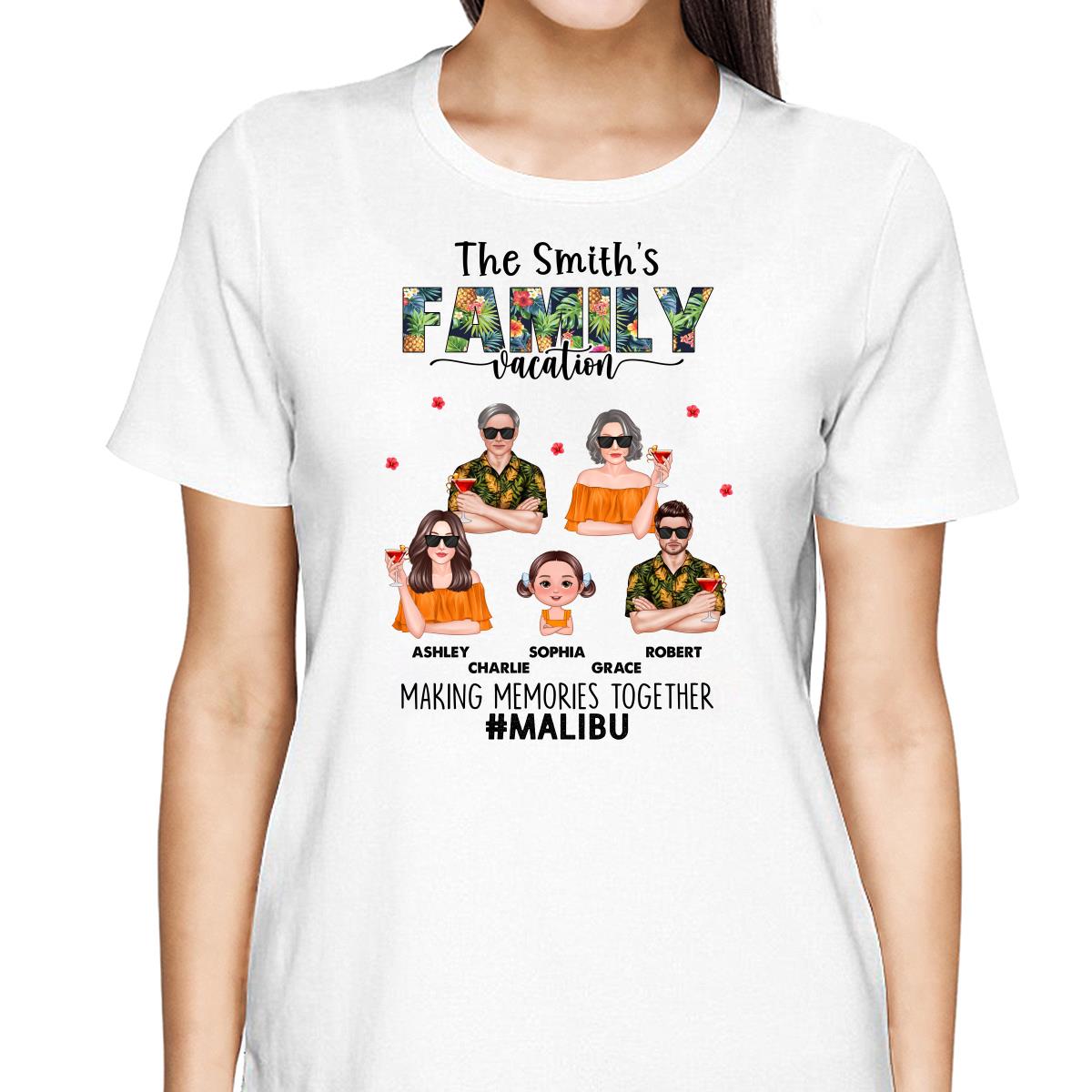 Family Summer Vacation Personalized Shirt