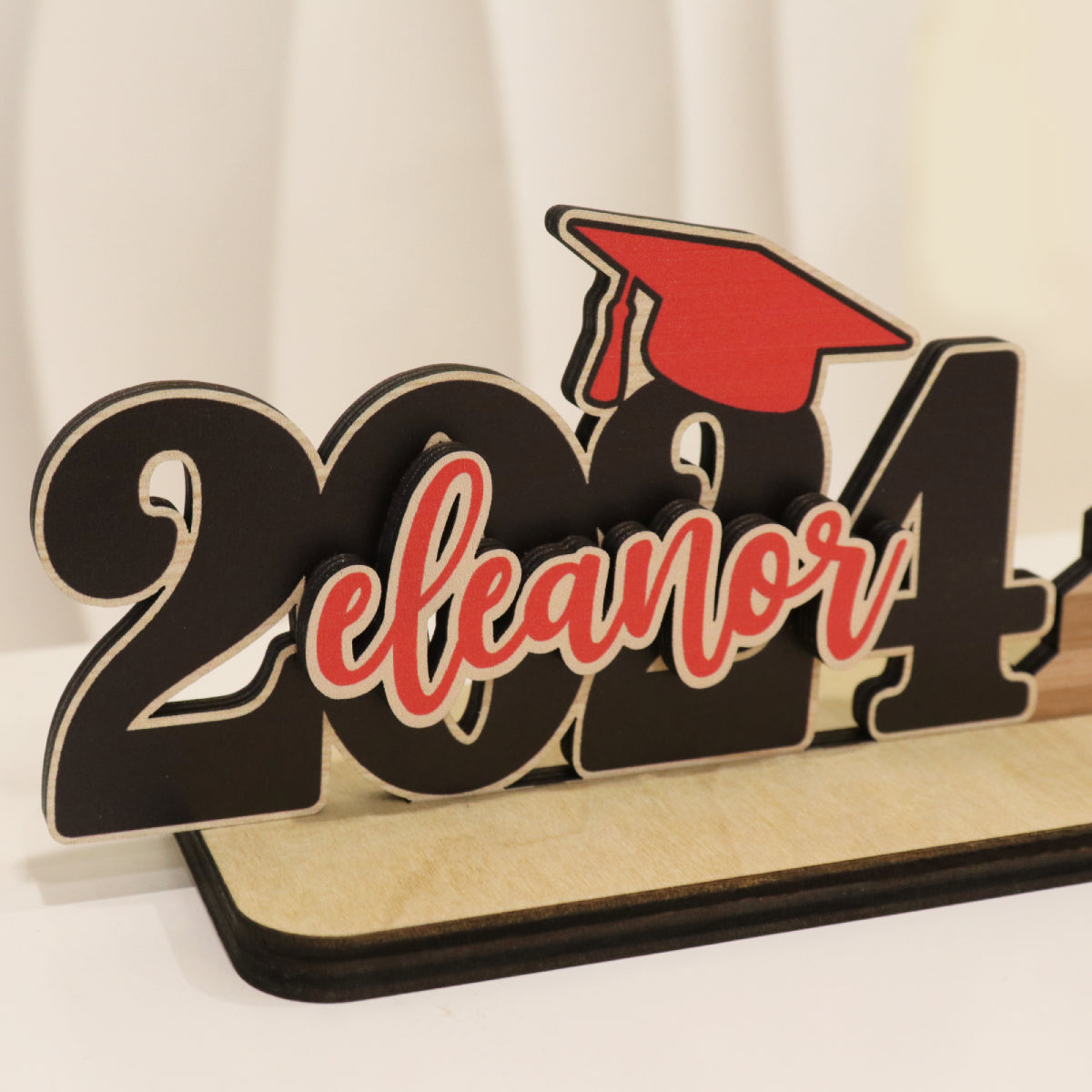 Graduation Gift Graduate Senior Class Of 2024 Personalized Standing Wooden Plaque