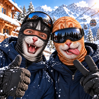Realistic Pet Funny Animal - Personalized Balaclava Mask - Hilarious Winter Christmas Gift for Skiers, Snowboard Party Face Cover Ski Mask