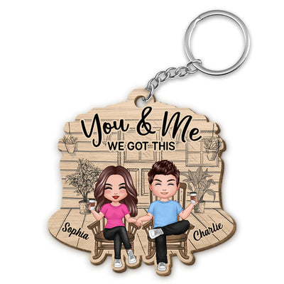 Couple We Got This Personalized Wooden Keychain