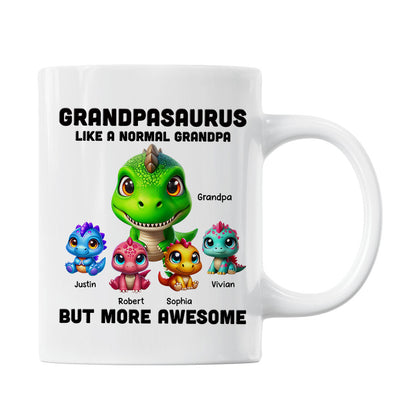 Daddysaurus Grandpasaurus 3D Dinosaurs Personalized Mug