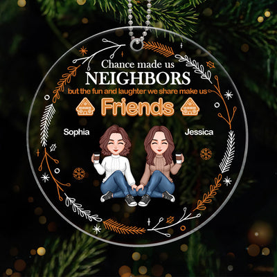 Gingerbread Neighbor Christmas Personalized Acrylic Ornament