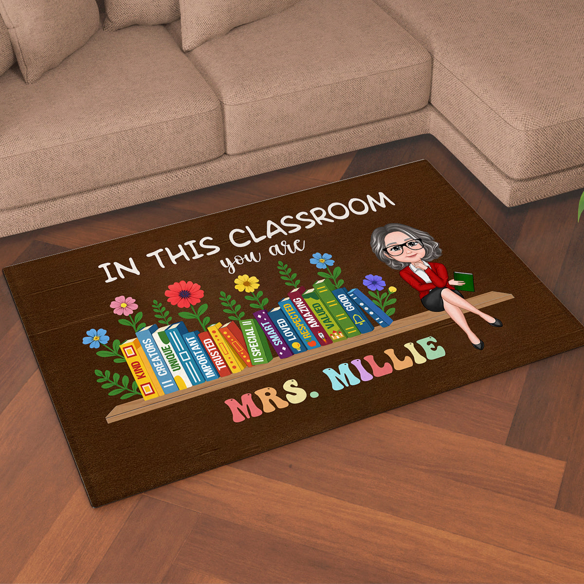 In This Classroom You Are Kind, Creators, Unique Personalized Doormat, Classroom Decor, Teacher Appreciation Gift, Back To School Gift