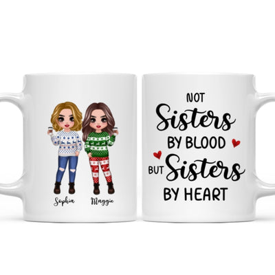 To My Bestie Christmas Standing Doll Besties In Snow Personalized Mug