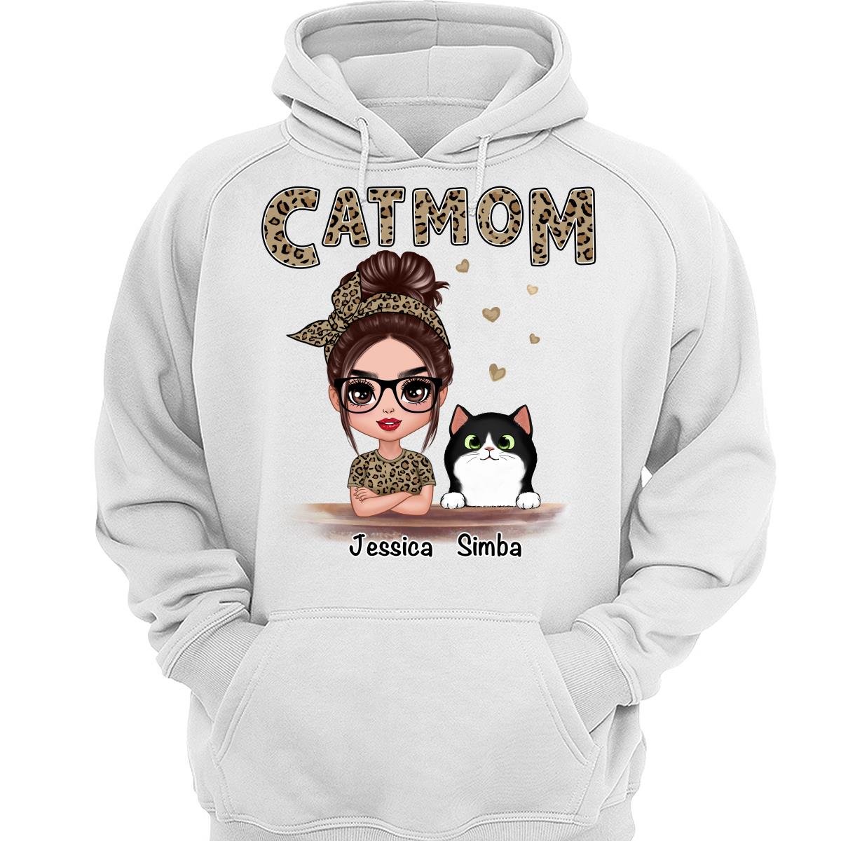 Leopard Shirt Doll Cat Mom Personalized Shirt