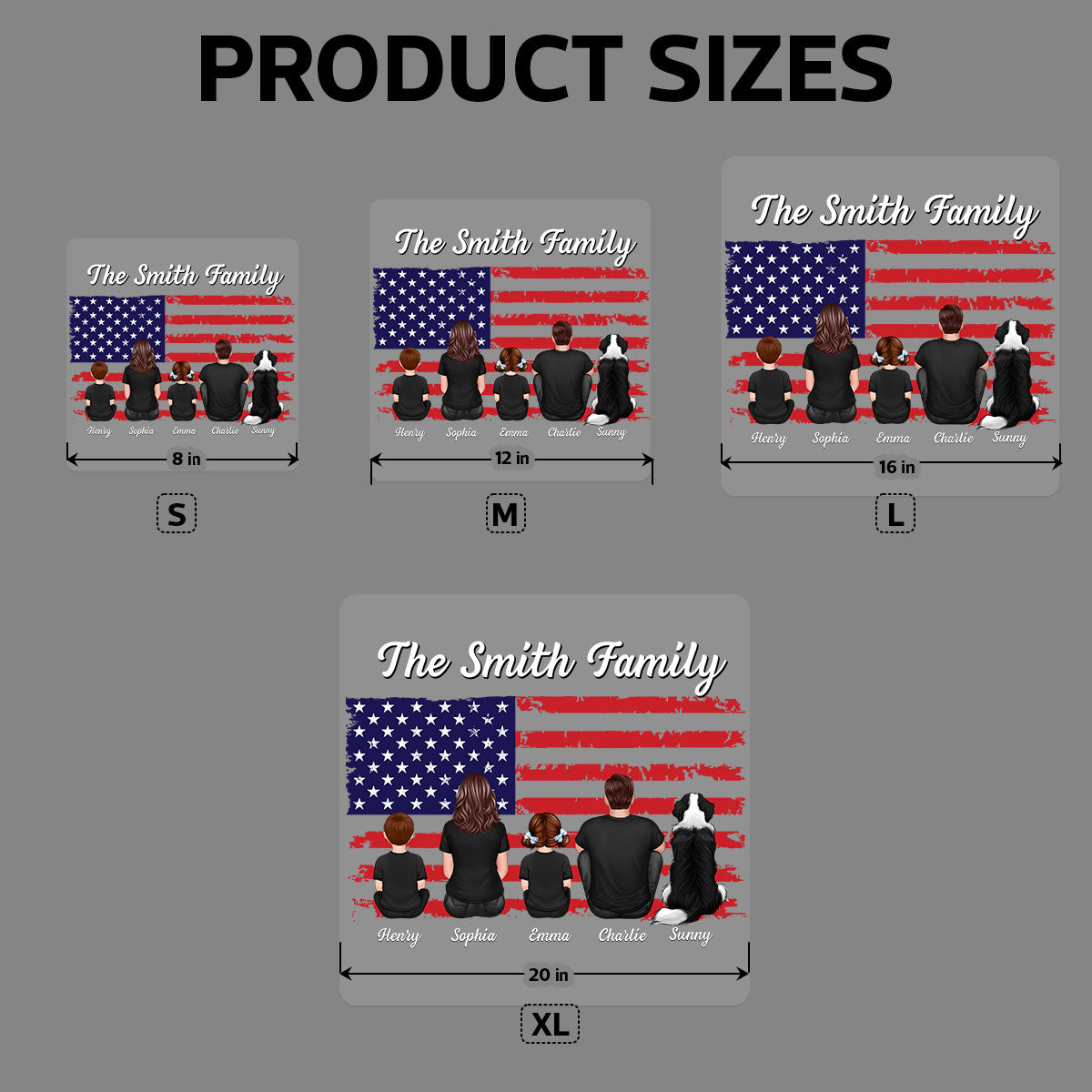 American Family Decor On Car Fridge Window Personalized Decal