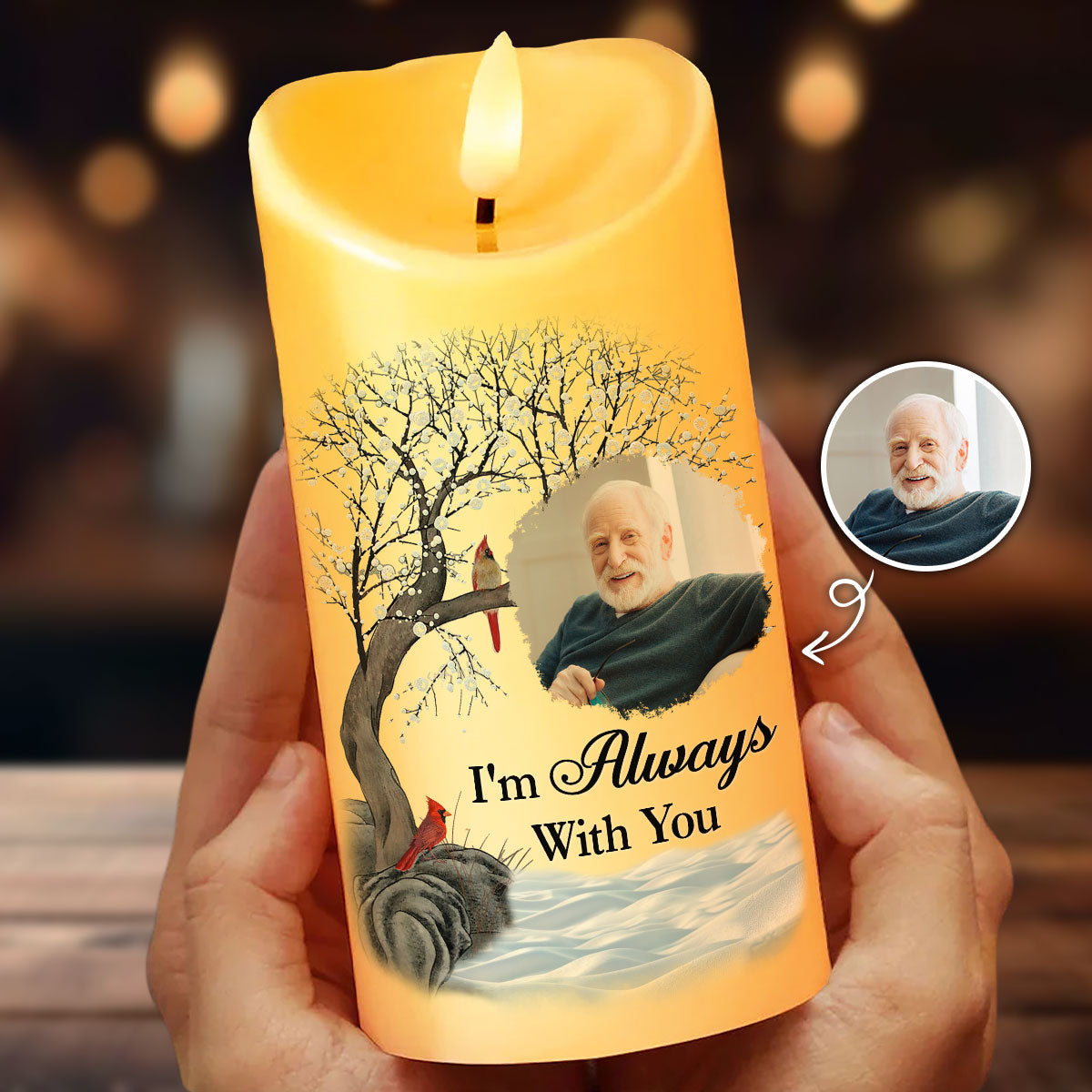 There Are Some Who Bring A Light So Great To The World Flameless LED Candle - Christmas Gift, Sympathy Gift For Family Members