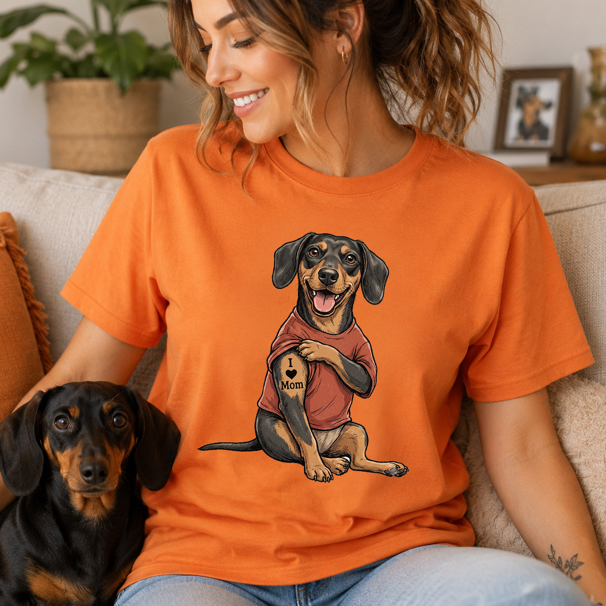 Custom Tattooed Dog Cat Pet from Photo - Personalized Shirt - Gift for Dog Mom, Dog Dad, Cat Mom, Cat Dad