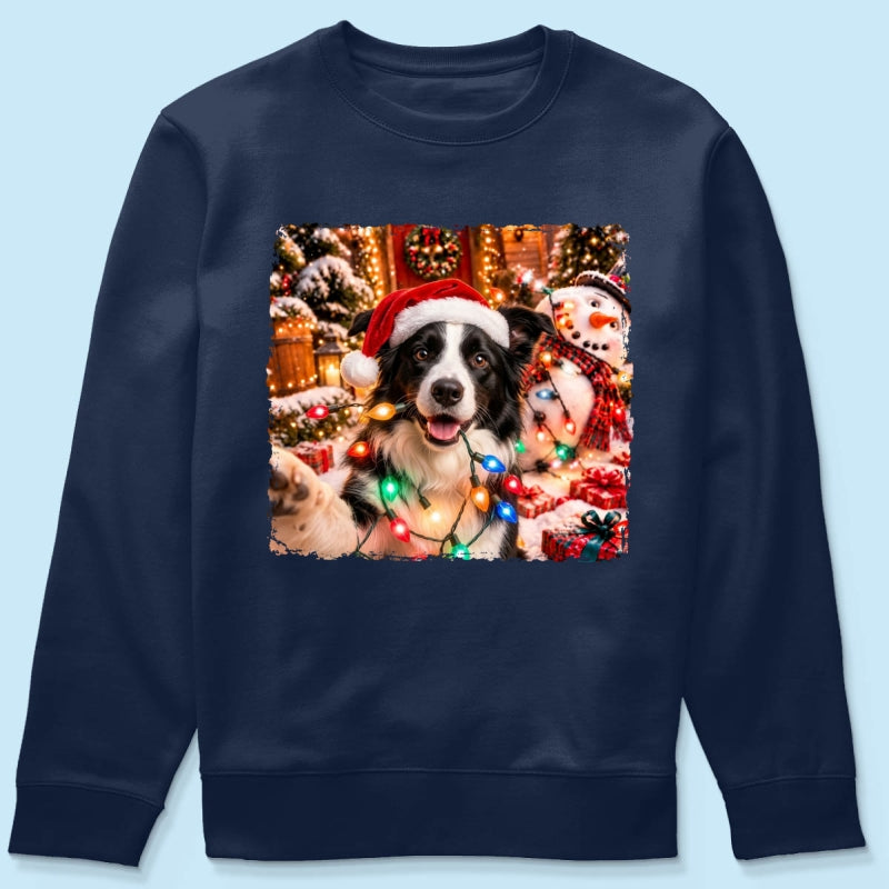 Dog Cat Ruin Christmas Things Upload Pet Photo - Personalized Shirt - Funny Gift For Dog Lovers, Cat Lovers