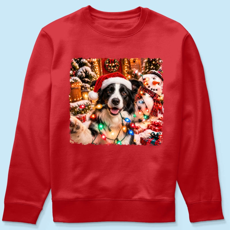 Dog Cat Ruin Christmas Things Upload Pet Photo - Personalized Shirt - Funny Gift For Dog Lovers, Cat Lovers
