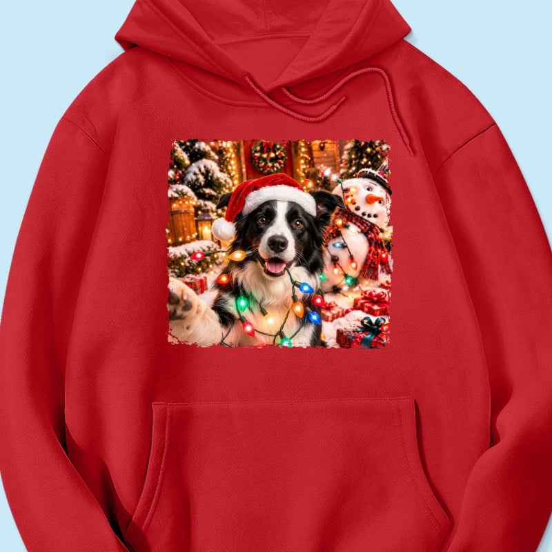 Dog Cat Ruin Christmas Things Upload Pet Photo - Personalized Shirt - Funny Gift For Dog Lovers, Cat Lovers