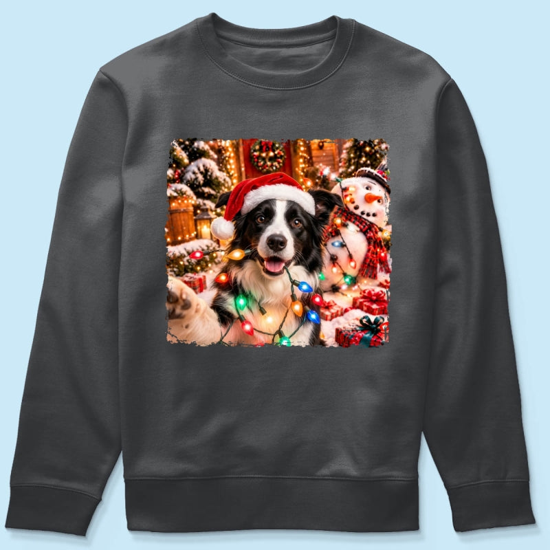 Dog Cat Ruin Christmas Things Upload Pet Photo - Personalized Shirt - Funny Gift For Dog Lovers, Cat Lovers