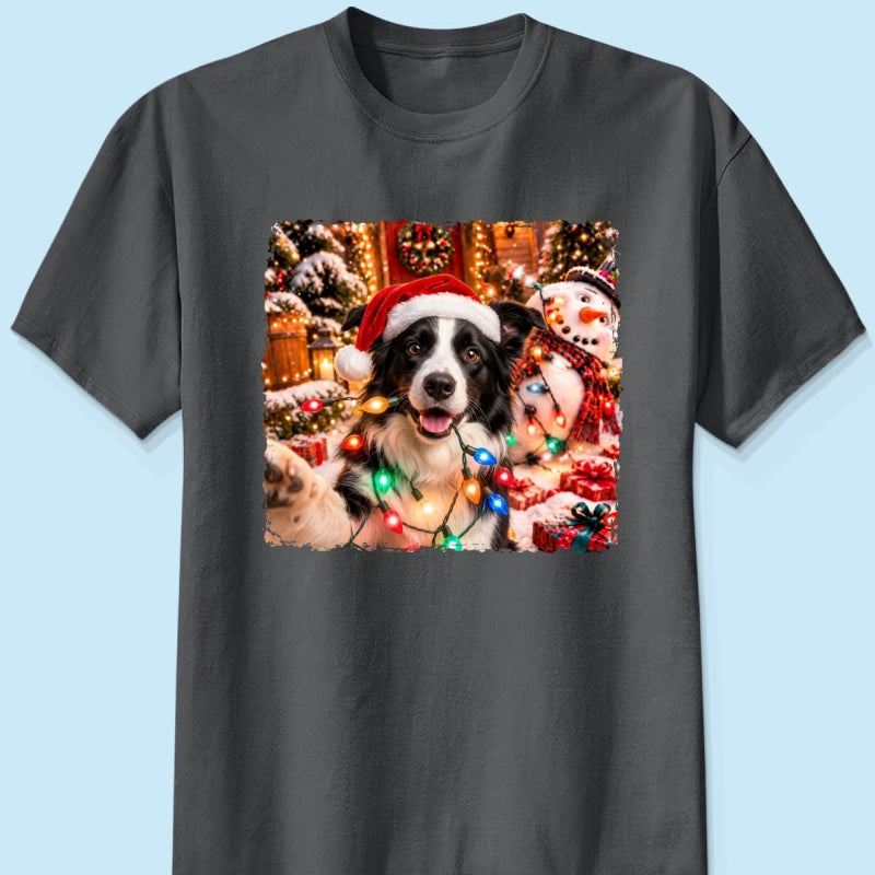 Dog Cat Ruin Christmas Things Upload Pet Photo - Personalized Shirt - Funny Gift For Dog Lovers, Cat Lovers