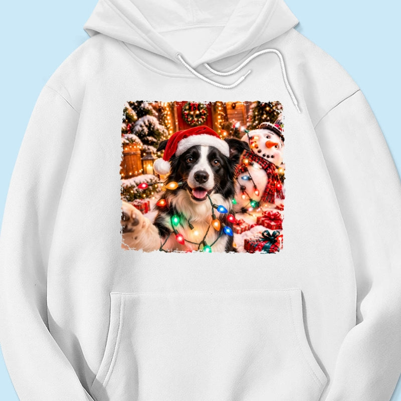 Dog Cat Ruin Christmas Things Upload Pet Photo - Personalized Shirt - Funny Gift For Dog Lovers, Cat Lovers