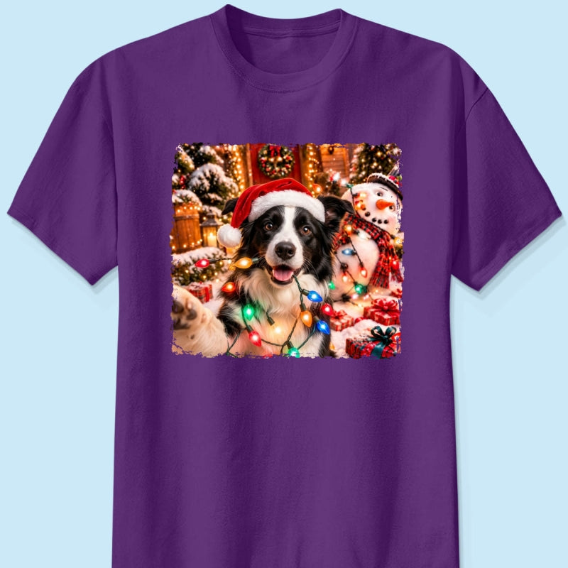 Dog Cat Ruin Christmas Things Upload Pet Photo - Personalized Shirt - Funny Gift For Dog Lovers, Cat Lovers