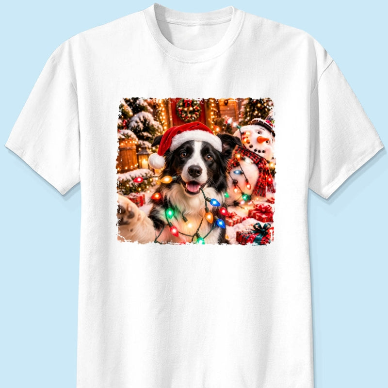 Dog Cat Ruin Christmas Things Upload Pet Photo - Personalized Shirt - Funny Gift For Dog Lovers, Cat Lovers