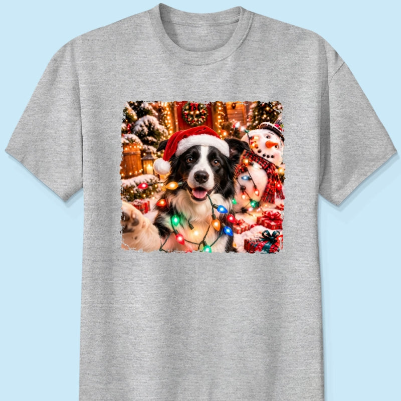 Dog Cat Ruin Christmas Things Upload Pet Photo - Personalized Shirt - Funny Gift For Dog Lovers, Cat Lovers