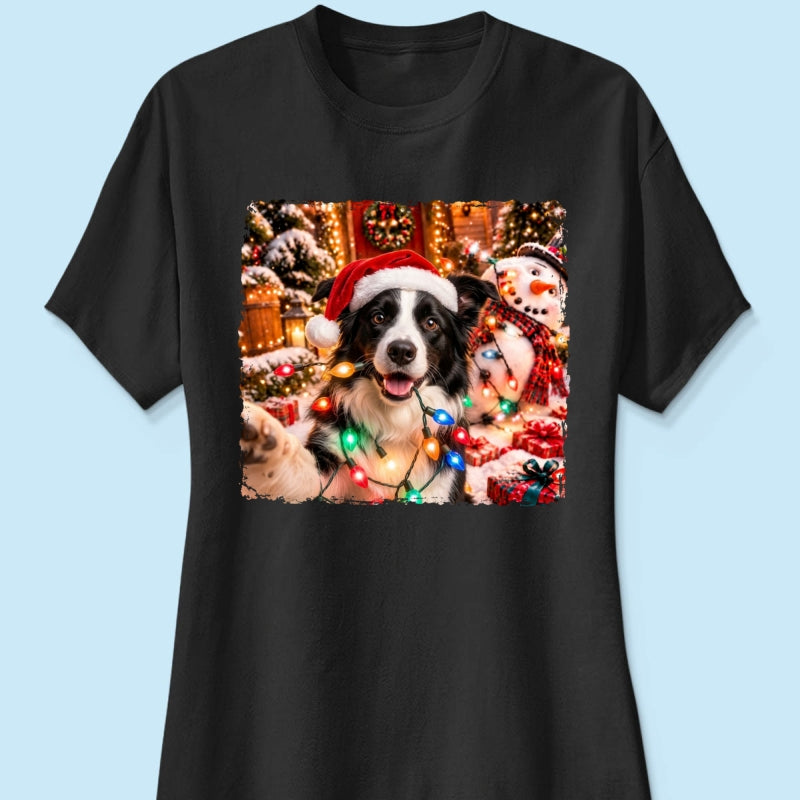 Dog Cat Ruin Christmas Things Upload Pet Photo - Personalized Shirt - Funny Gift For Dog Lovers, Cat Lovers