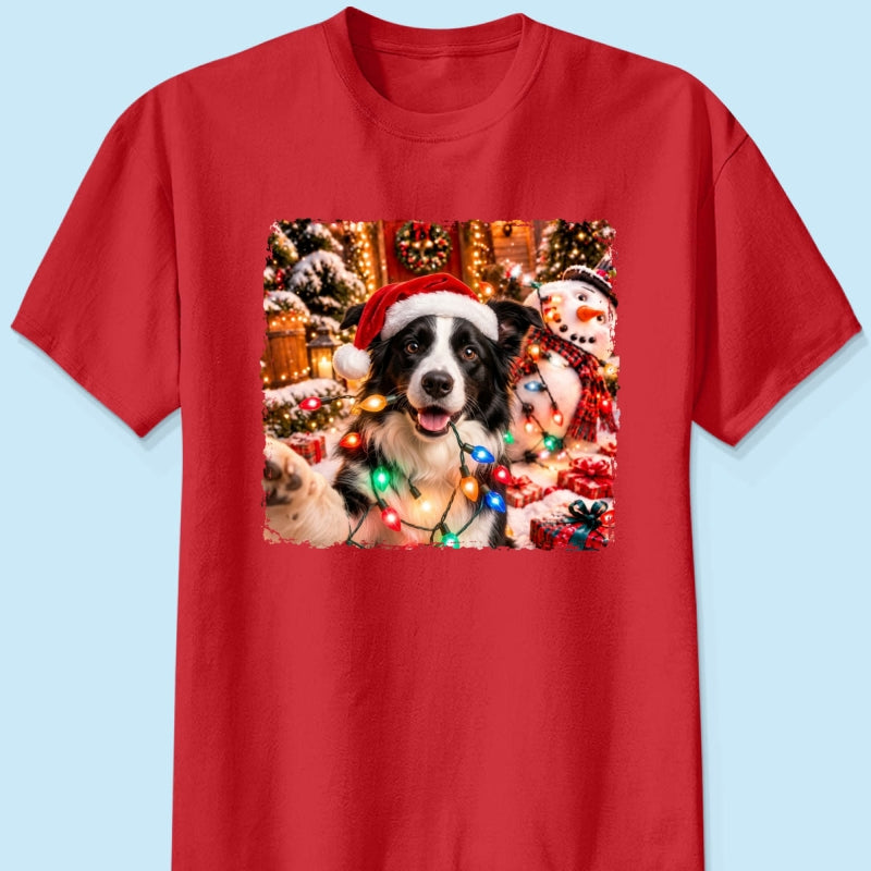 Dog Cat Ruin Christmas Things Upload Pet Photo - Personalized Shirt - Funny Gift For Dog Lovers, Cat Lovers