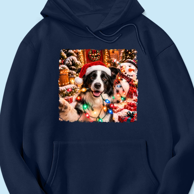 Dog Cat Ruin Christmas Things Upload Pet Photo - Personalized Shirt - Funny Gift For Dog Lovers, Cat Lovers