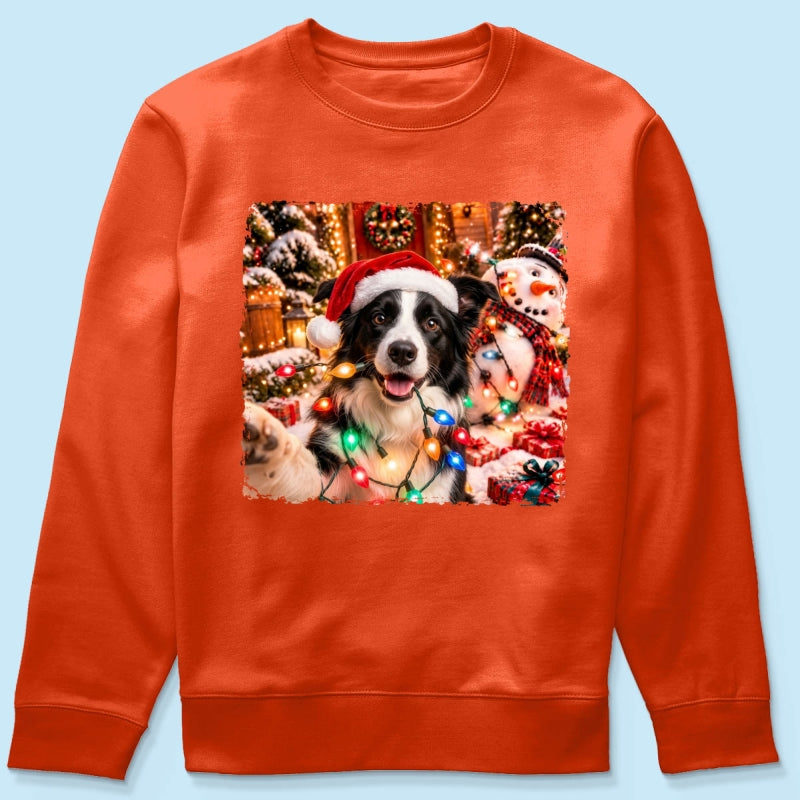 Dog Cat Ruin Christmas Things Upload Pet Photo - Personalized Shirt - Funny Gift For Dog Lovers, Cat Lovers