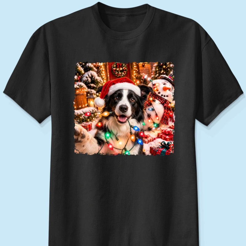 Dog Cat Ruin Christmas Things Upload Pet Photo - Personalized Shirt - Funny Gift For Dog Lovers, Cat Lovers