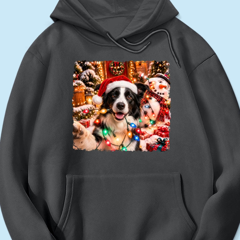 Dog Cat Ruin Christmas Things Upload Pet Photo - Personalized Shirt - Funny Gift For Dog Lovers, Cat Lovers