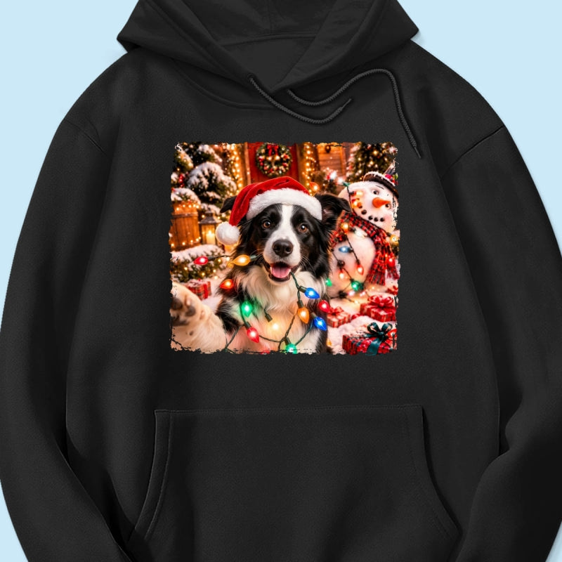 Dog Cat Ruin Christmas Things Upload Pet Photo - Personalized Shirt - Funny Gift For Dog Lovers, Cat Lovers