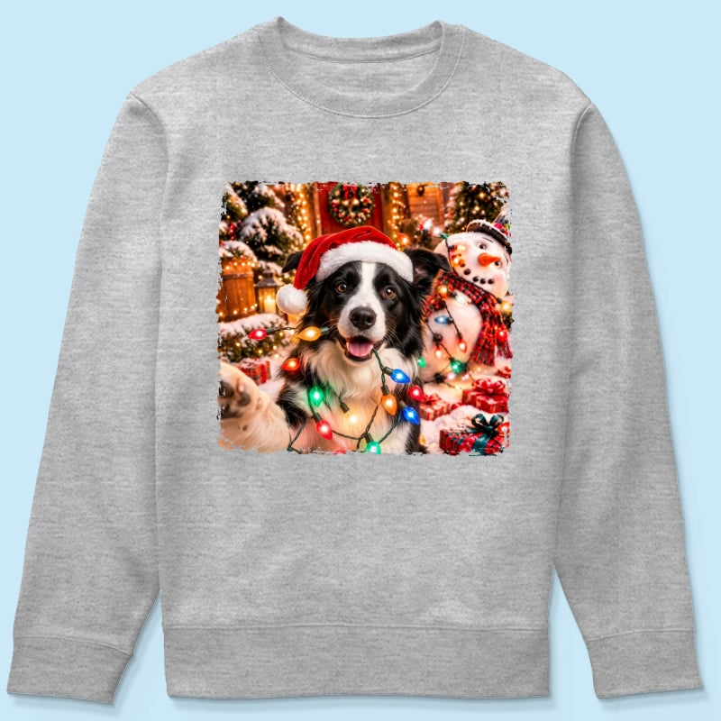 Dog Cat Ruin Christmas Things Upload Pet Photo - Personalized Shirt - Funny Gift For Dog Lovers, Cat Lovers
