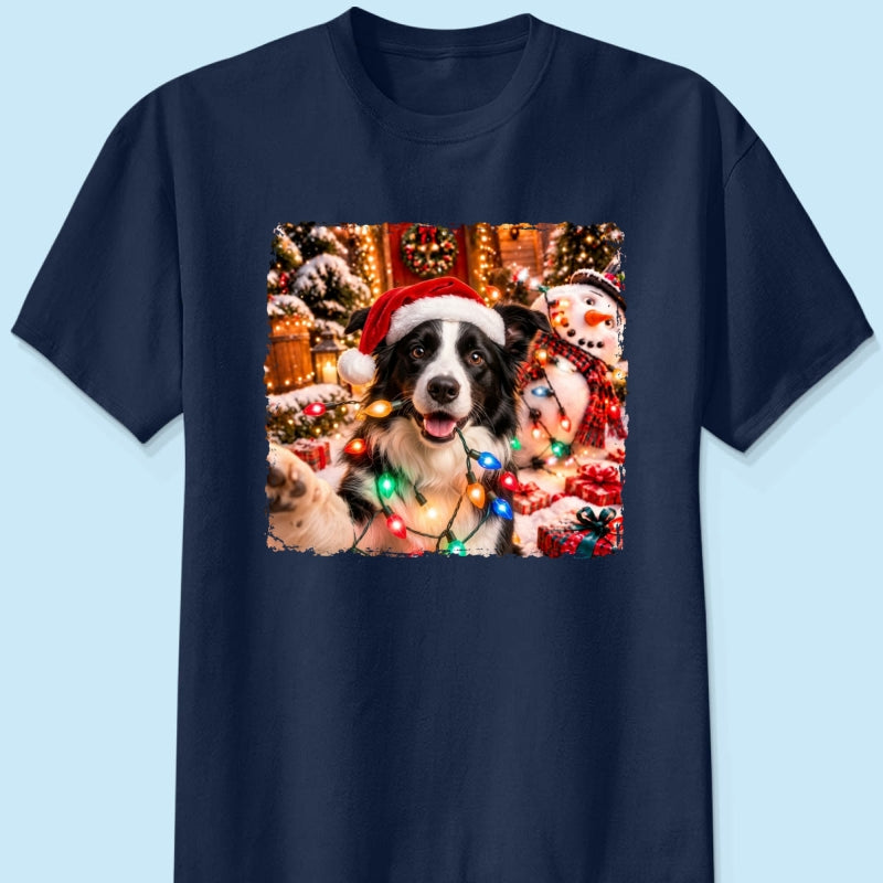 Dog Cat Ruin Christmas Things Upload Pet Photo - Personalized Shirt - Funny Gift For Dog Lovers, Cat Lovers