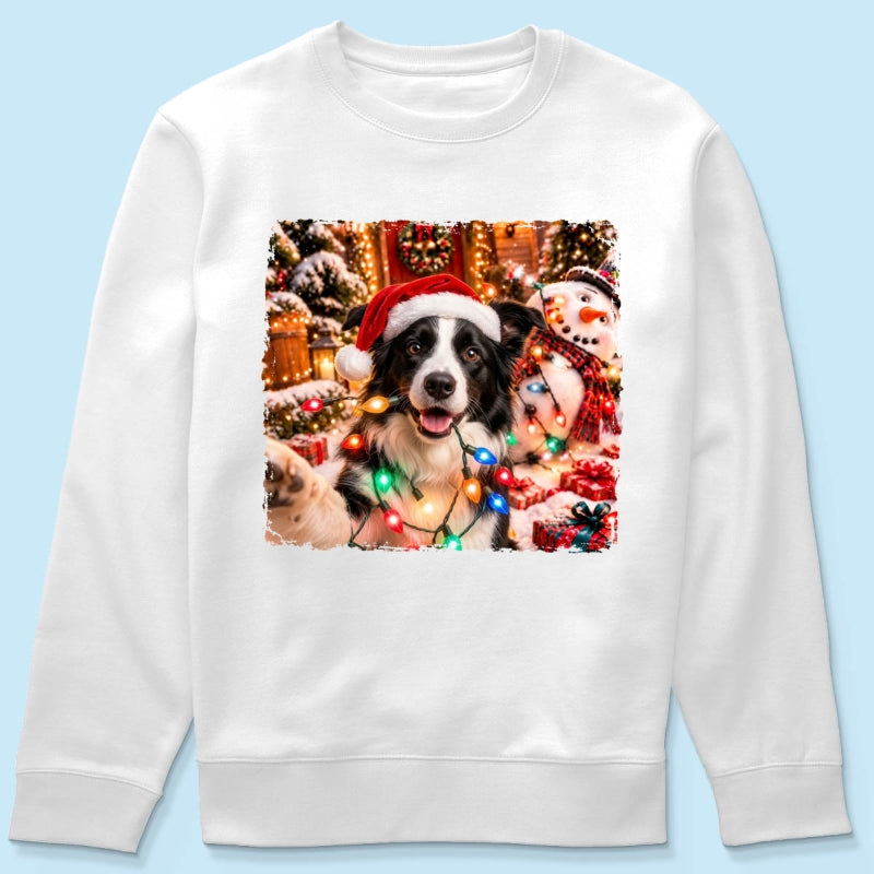Dog Cat Ruin Christmas Things Upload Pet Photo - Personalized Shirt - Funny Gift For Dog Lovers, Cat Lovers