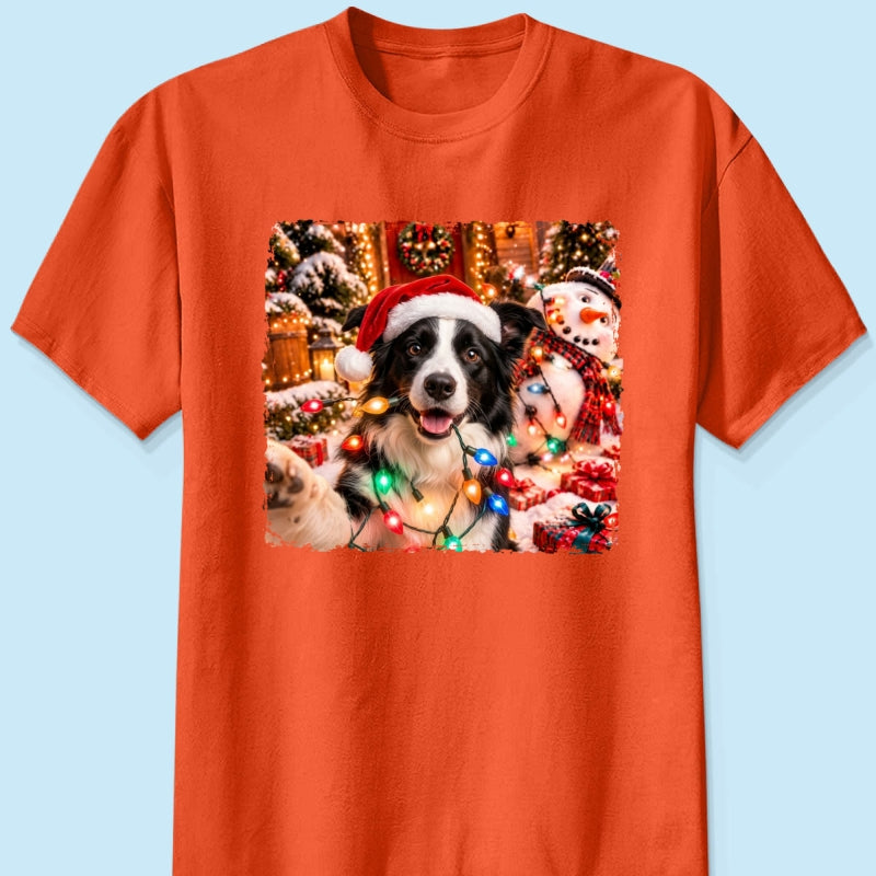 Dog Cat Ruin Christmas Things Upload Pet Photo - Personalized Shirt - Funny Gift For Dog Lovers, Cat Lovers
