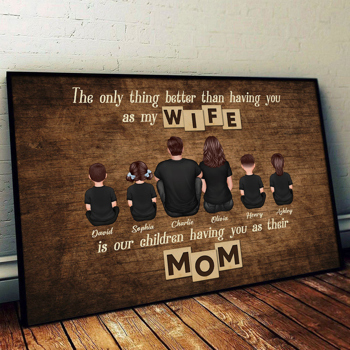 The Only Thing Better Than Being My Wife Personalized Horizontal Poster, Gift For Mom