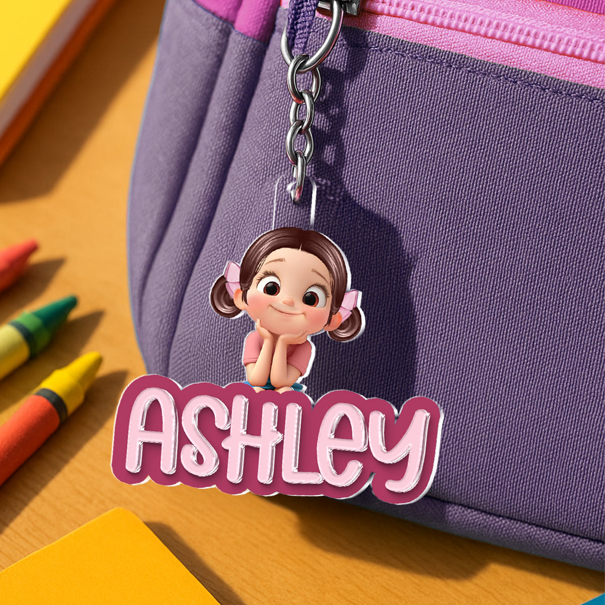 Name Tag for Backpack, Lunch Bag, Pencil Bag, Personalized Gift for Kids Boys Girls,   Back to School Name Tag