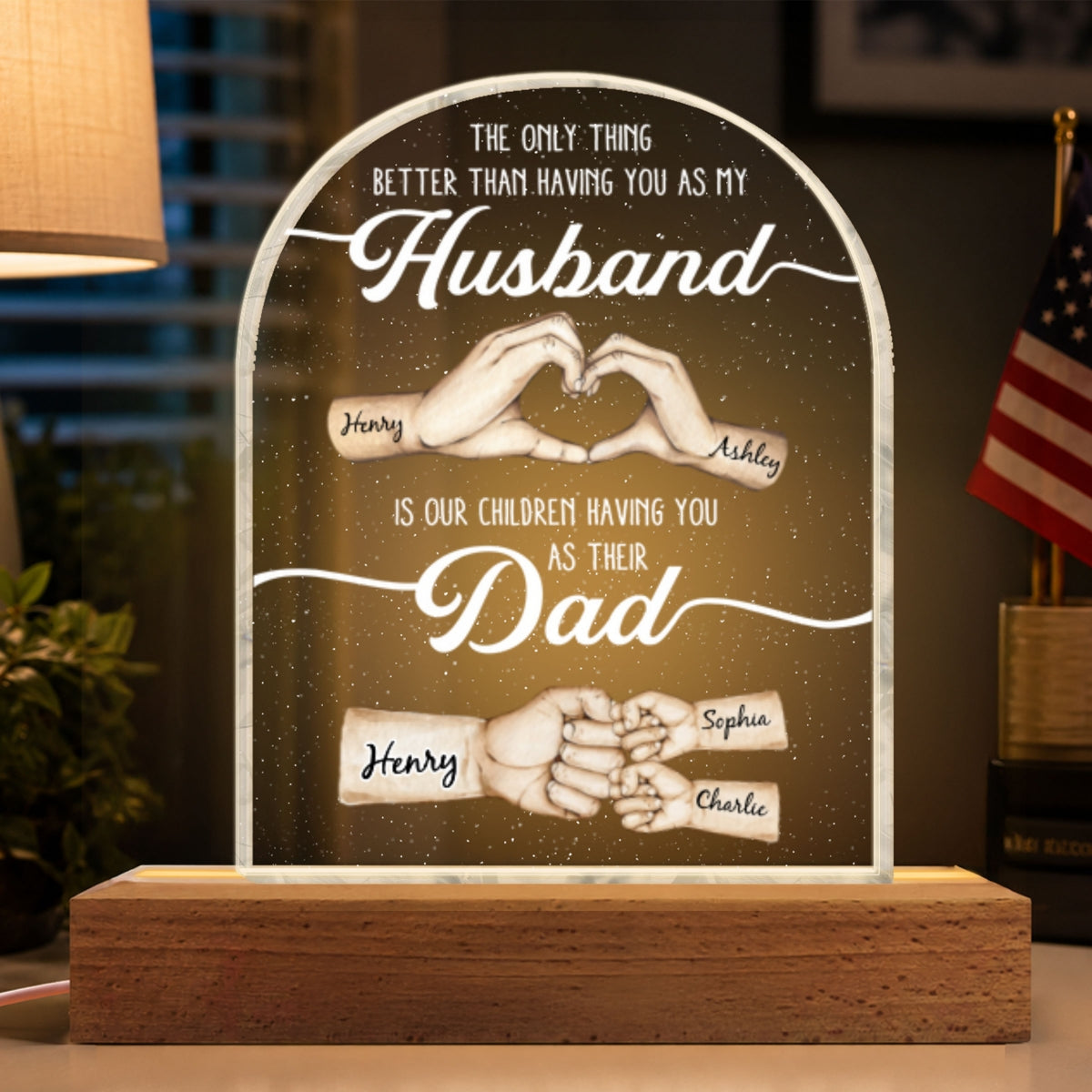 The Only Thing Better Than Having You As Husband - Personalized Acrylic Block LED Night Light - Father's Day Gift For Husband, Dad