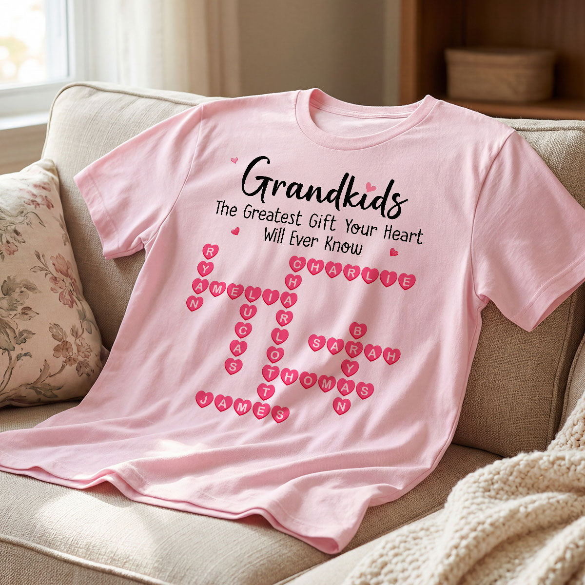 The Greatest Gift You Ever Know Crossword Puzzle Art - Personalized Shirt - Mother's Day Gift For Grandma