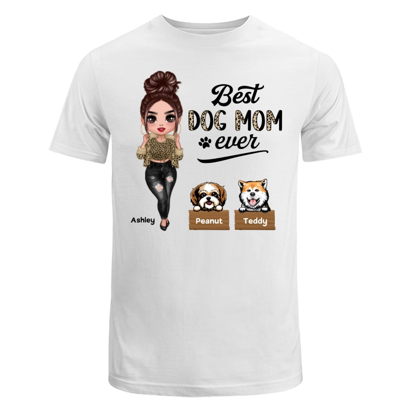 Leopard Cool Doll Dog Mom Personalized Shirt