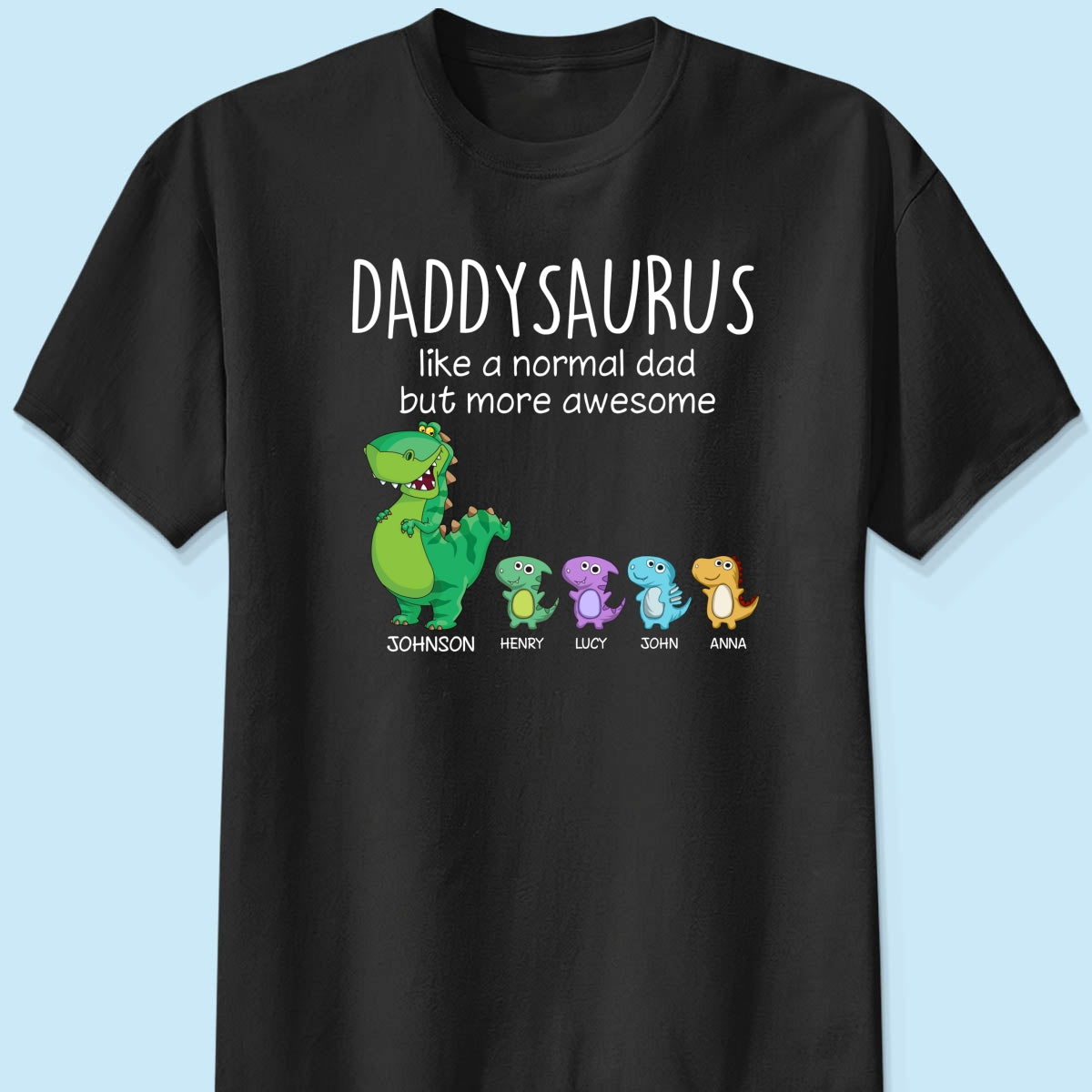Grandpasaurus And Kids Personalized Shirt