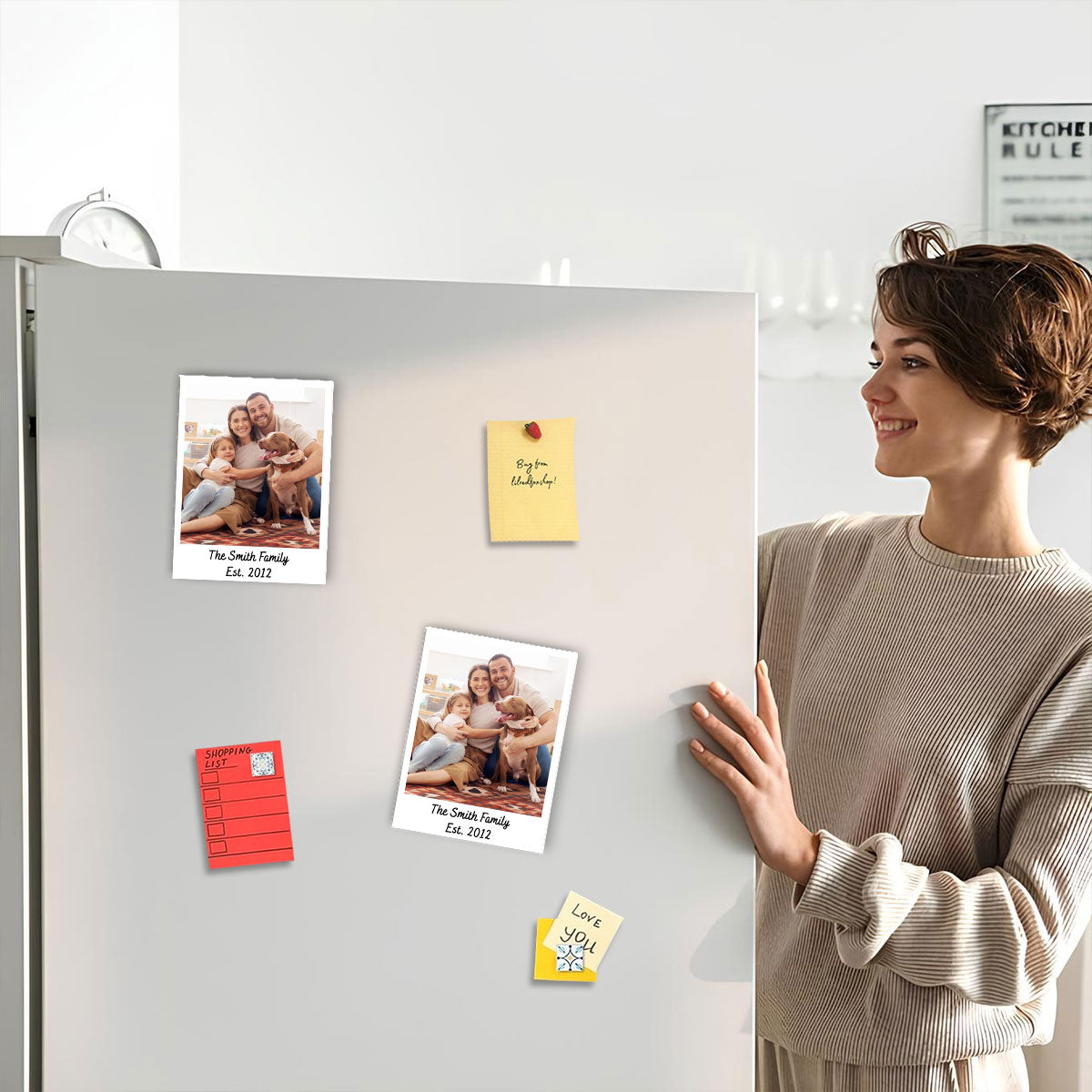Family Couple Photo Frame Personalized Acrylic Fridge Magnet