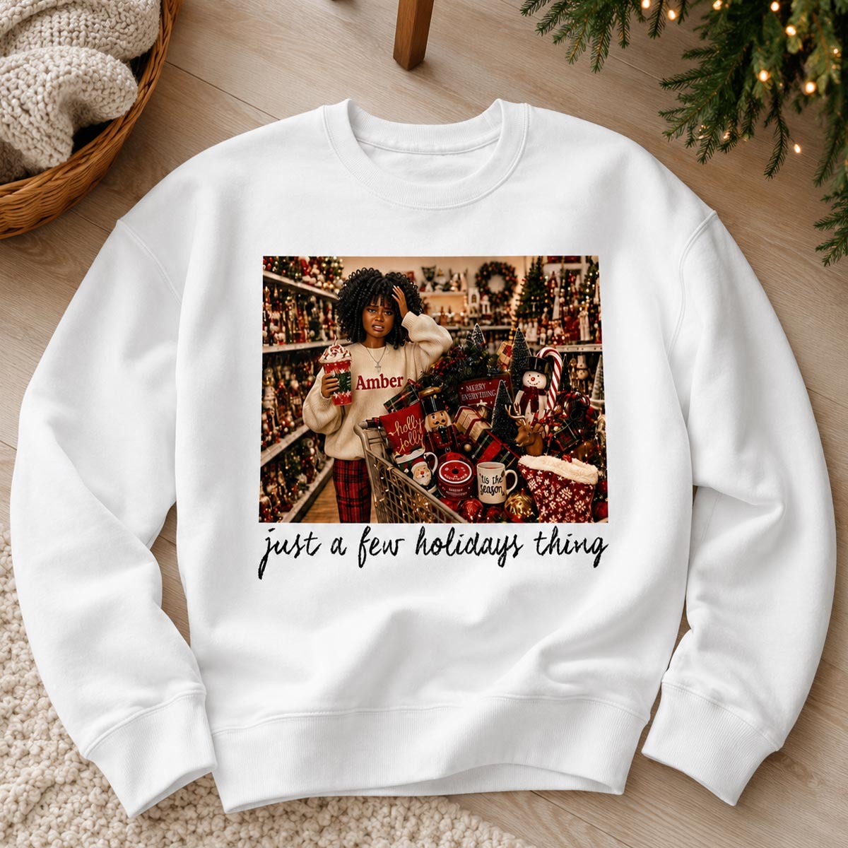 Just A Few Holiday Things Custom Portrait from Photo - Personalized Shirt