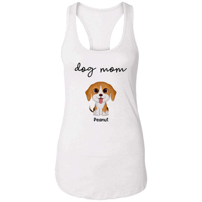 TRENDINGCUSTOM Dog Mom Watercolor Cute Dogs Personalized Tank Top Shirt