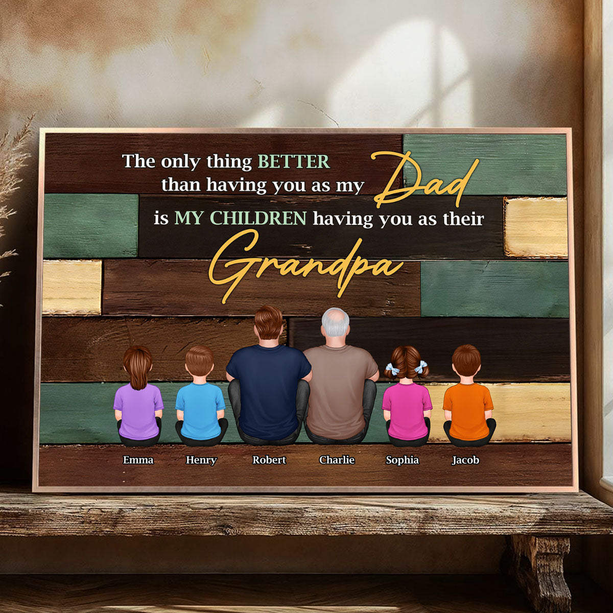 Grandpa The Only Thing Better Than Having You As Dad Personalized Poster, Father's Day gift for Dad from Daughter, from Son